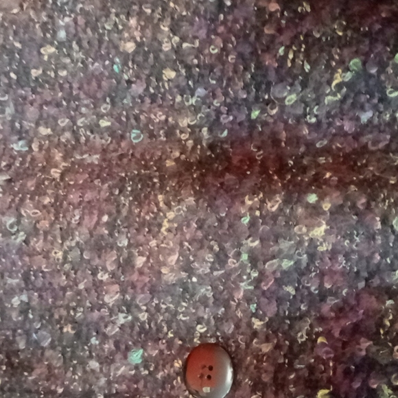 Sag Harbor Purple Tone Button Up Jacket Size 18 - Picture 3 of 5